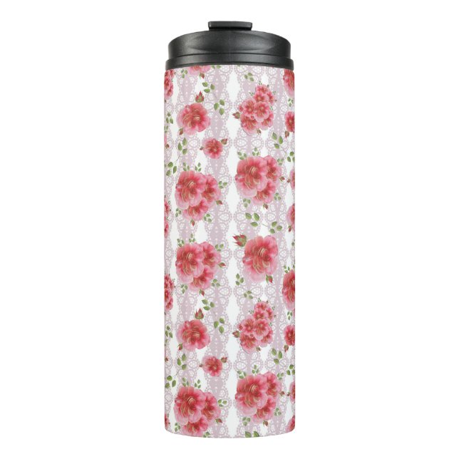 Shabby Chic Rose Tumbler (Front)