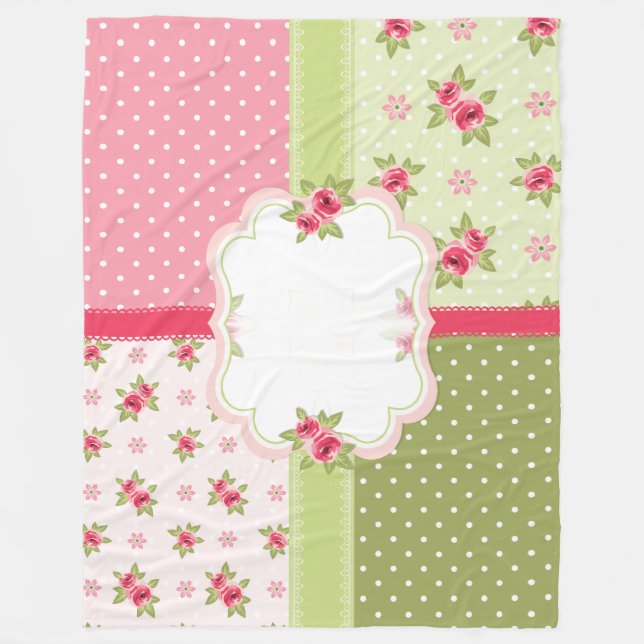 shabby chic roses blanket (Front)