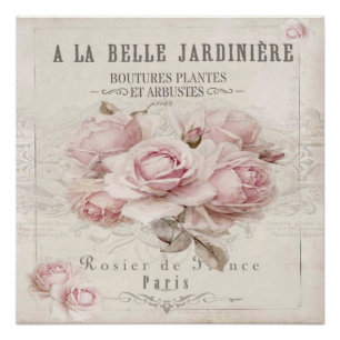 shabby chic,rustic,vintage,floral,collage,country, poster
