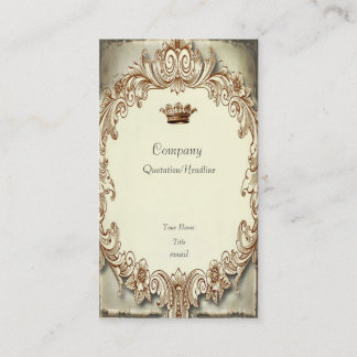 Shabby Chic Tattered Crown Business Card