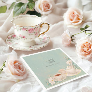 Shabby chic Tea Party Bridal Shower Napkin