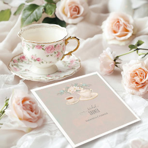 Shabby chic Tea Party Bridal Shower Napkin