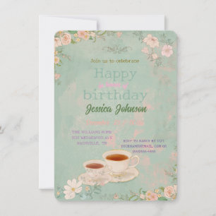 Shabby Chic Tea Party Invitation
