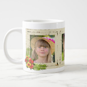 Shabby Chic Three Photo Speciality Mug