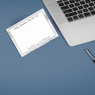 Shabby Chic, Trendy Custom SLP post it notes