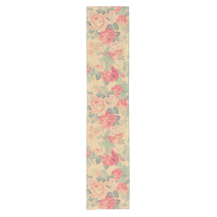 Shabby Chic Vintage Floral Lace Personalised Short Table Runner