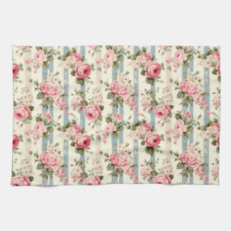 Shabby Chic Vintage Roses Tea Towel