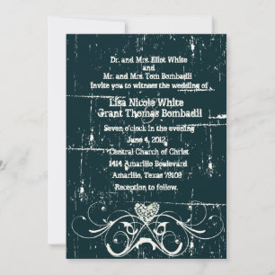 Shabby Chic Wedding Invitation