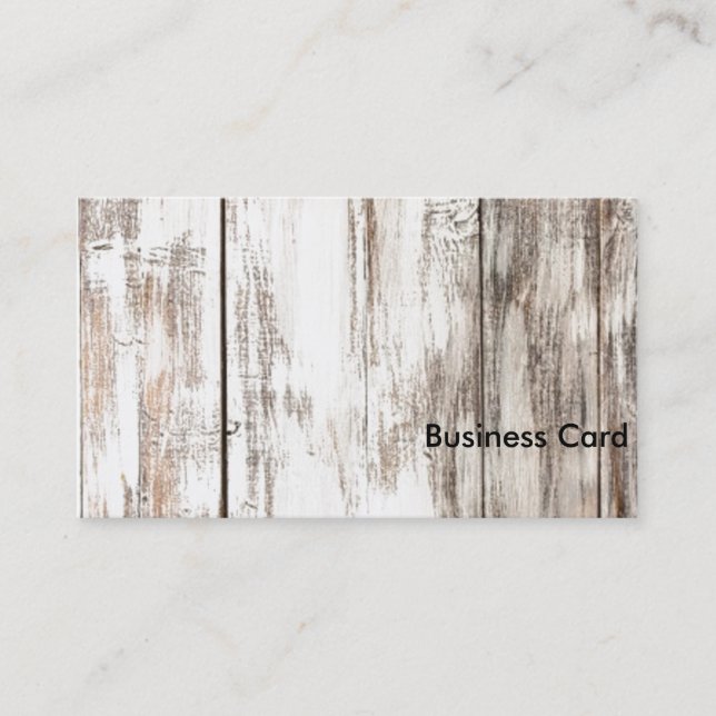 Shabby Chic - White Business Card (Front)
