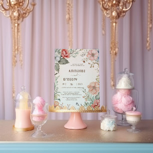 Shabby Chic Wildflower Wedding Invitation