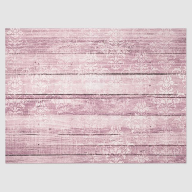 Shabby Chic Wood Series Design 13 Tissue Paper (Front)