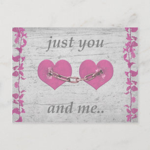 Shabby Chich Love Concept Poster Postcard
