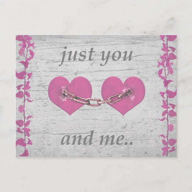 Shabby Chich Love Concept Poster Postcard (Front)