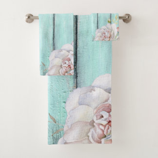 Shabby Country Chic Bathoom Towel Set