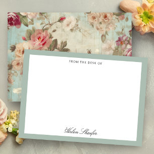 Shabby Elegant Rustic Roses Card