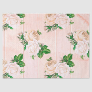 Shabby Floral Peach Series Design 8 Tissue Paper