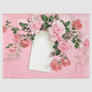 Shabby Floral Pink Series Design 10 Tissue Paper