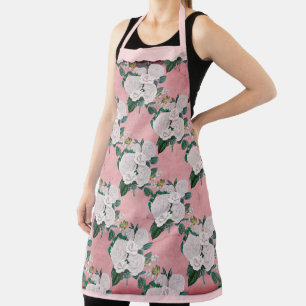 Shabby Floral Pink Series Design 2 Apron