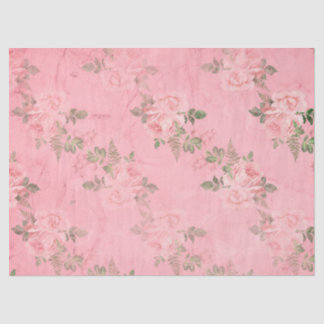 Shabby Floral Pink Series Design 9 Tissue Paper