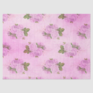 Shabby Floral Purple Series Design 9 Tissue Paper