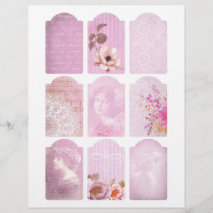 Shabby Pink Junk Journal Elements