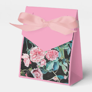 Shabby Pink Rose Floral Tea Party Cake Favour Box