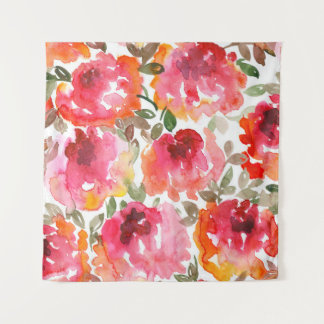 Shabby red roses, seamless pattern. tapestry