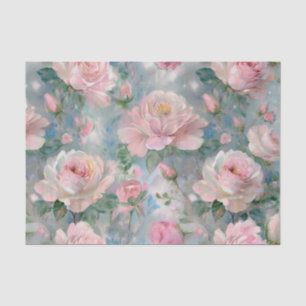 Shabby Rose Chic Floral Vintage Tissue Paper