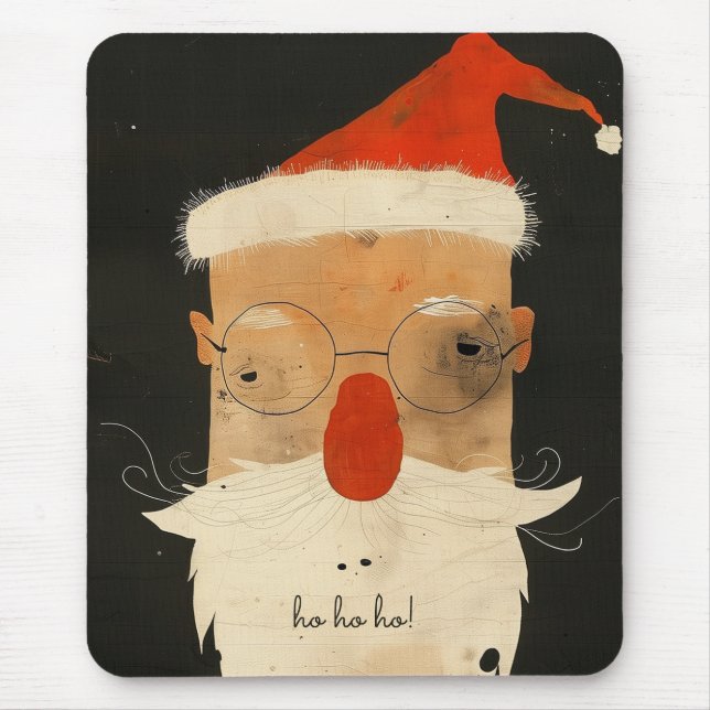 Shabby Santa Mouse Pad (Front)