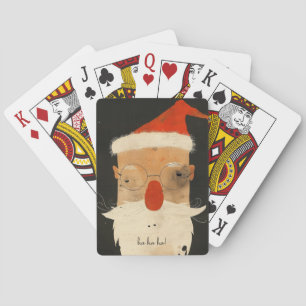 Shabby Santa Playing Cards