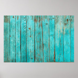 Shabby Wood Backgroundwood, beach, background, blu Poster