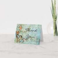 ShabbyChic Vintage Thank You Card