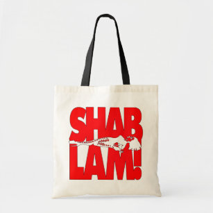 SHABLAM! with figure of drag queen on floor Tote Bag