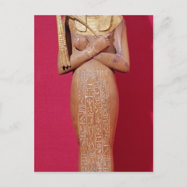 Shabti figure of king from Tomb of Tutankhamun Postcard (Front)
