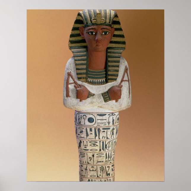 Shabti figure of Ramesses IV, New Kingdom (stuccoe Poster (Front)