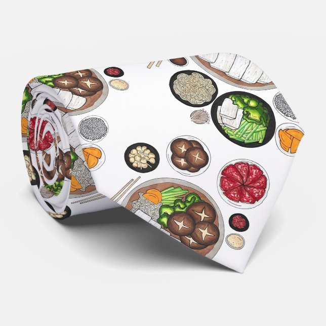 Shabu-Shabu Japan Japanese Food Cuisine Hotpot Tie (Rolled)