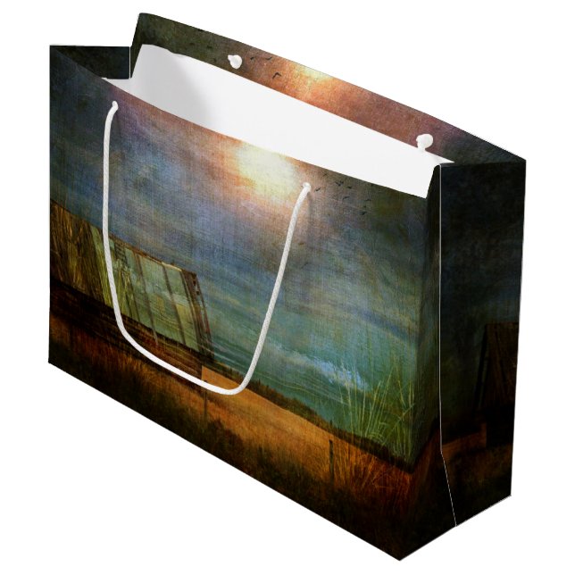 Shack On Prairie Corner Large Gift Bag (Front Angled)