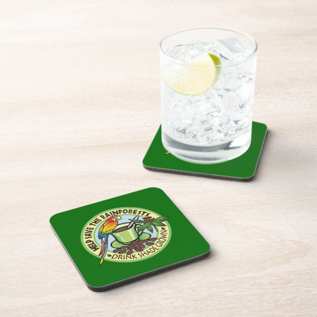 Shade Grown Coffee Coaster (Right Side)