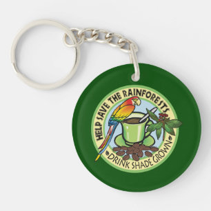 Shade Grown Coffee Key Ring