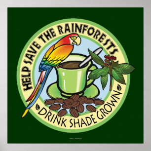 Shade Grown Coffee Poster