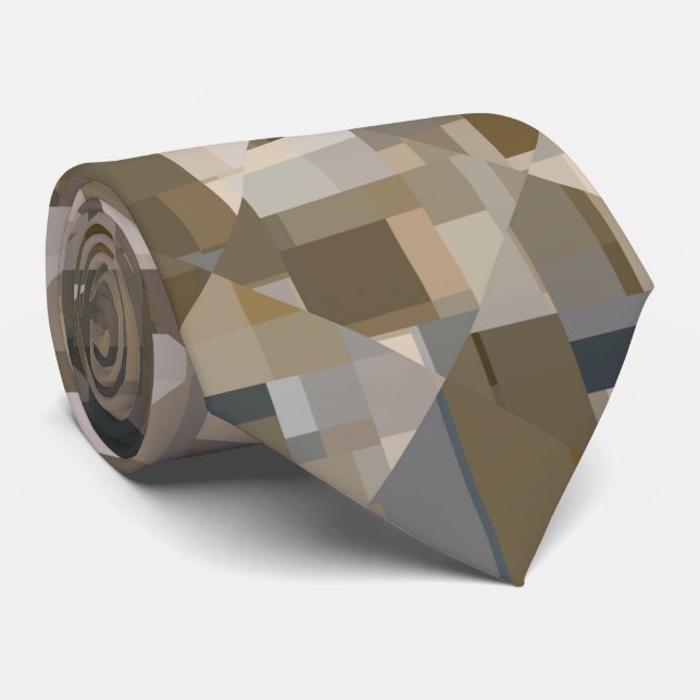 Shade of Brown Tie (Rolled)