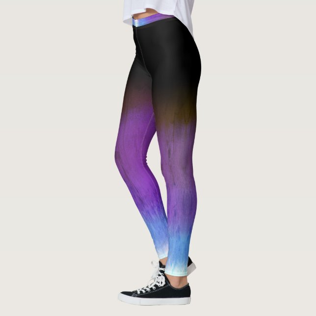 shade of crazy purple leggings (Left)