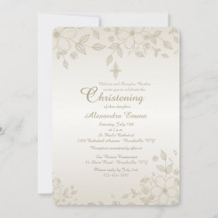 Shaded Floral Invitation