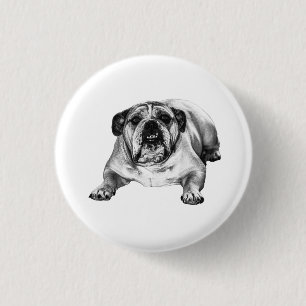 Shaded grin, winter joy 3 cm round badge
