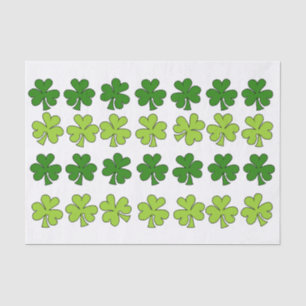 Shaded Shamrocks Tissue Paper