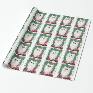 Shaded silver persian Christmas Wrapping Paper