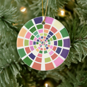 Shades and Hues of Colour Wheel Ceramic Ornament