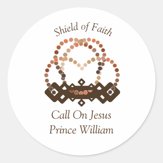 Shades Of A Prince Boy Full Armour of God  Classic Round Sticker (Front)