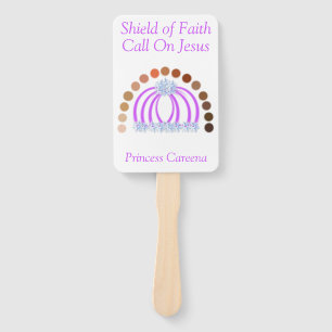 Shades Of A Princess Girl Full Armour of God Hand Fan
