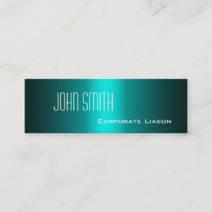 Shades of Aqua Skinny Business Cards